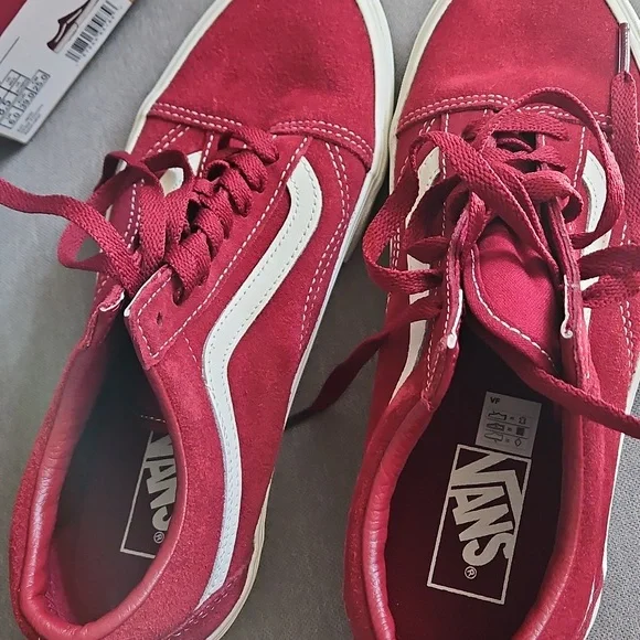 Vans New In Box, Old Skool - Suede Bourdeaux - US Women Size 8.5 - Picture 3 of 6